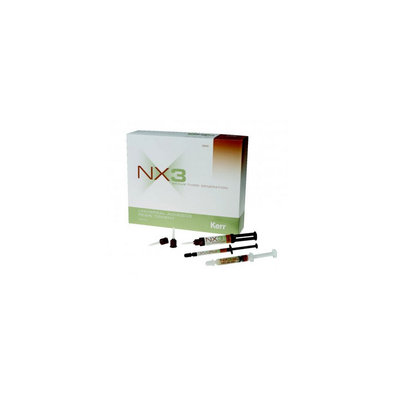 New Med Plus - Ciment dentaire adhésif universel à base de résine NX3  Indiqué pour toutes les restaurations indirectes, NX3 est un système  universel de ciment permanent à base de résine dont