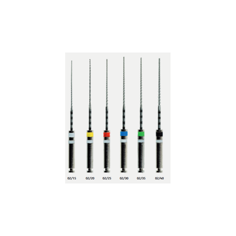 Achat matériel dentaire - Fournisseur dentaire - NT2 -Réassort 6pcs 15/02-20/02-25/02-30/02-35/02-40/02-ENDOSTAR