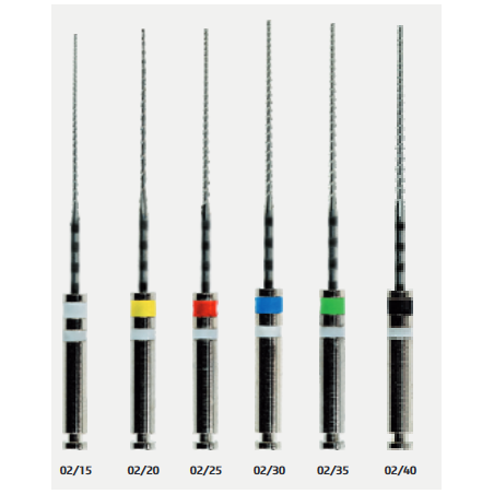 Achat matériel dentaire - Fournisseur dentaire - NT2 -Instrument rotatif SET 15/02-20/02-25/02-30/02-40/02-ENDOSTAR